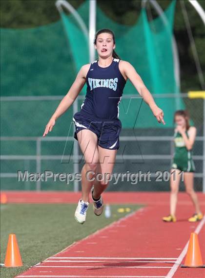 Thumbnail 3 in CIF NS Masters D1 Track & Field Championships (Girls Triple Jump) photogallery.