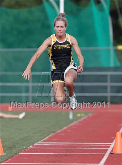 Thumbnail 2 in CIF NS Masters D1 Track & Field Championships (Girls Triple Jump) photogallery.