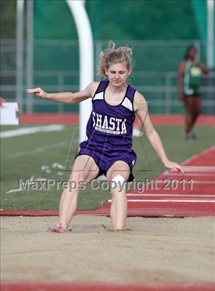 Thumbnail 2 in CIF NS Masters D1 Track & Field Championships (Girls Triple Jump) photogallery.