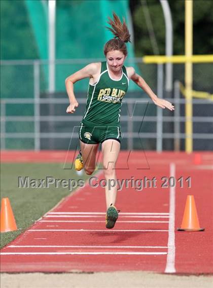 Thumbnail 2 in CIF NS Masters D1 Track & Field Championships (Girls Triple Jump) photogallery.