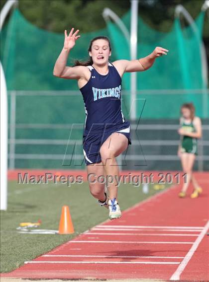 Thumbnail 2 in CIF NS Masters D1 Track & Field Championships (Girls Triple Jump) photogallery.