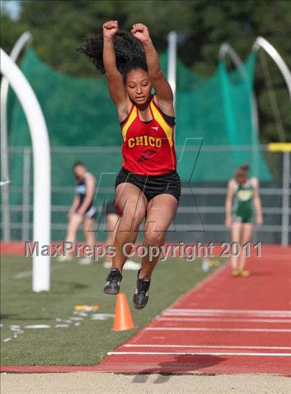 Thumbnail 2 in CIF NS Masters D1 Track & Field Championships (Girls Triple Jump) photogallery.