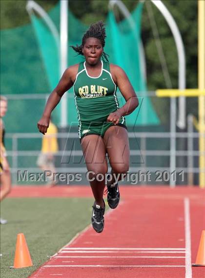 Thumbnail 2 in CIF NS Masters D1 Track & Field Championships (Girls Triple Jump) photogallery.