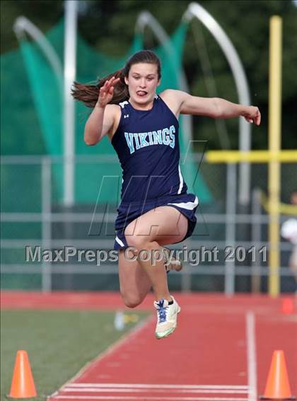 Thumbnail 1 in CIF NS Masters D1 Track & Field Championships (Girls Triple Jump) photogallery.