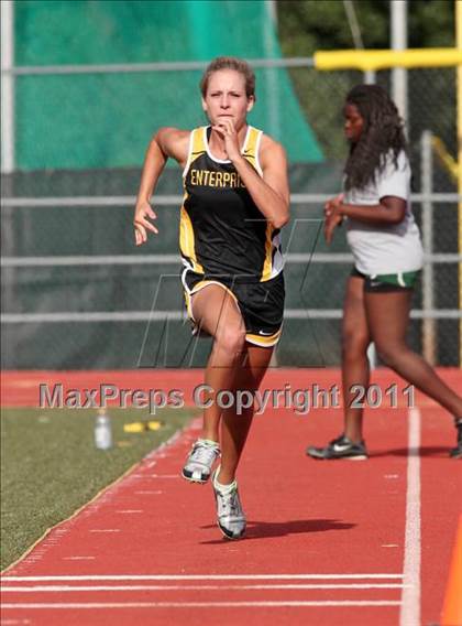 Thumbnail 3 in CIF NS Masters D1 Track & Field Championships (Girls Triple Jump) photogallery.