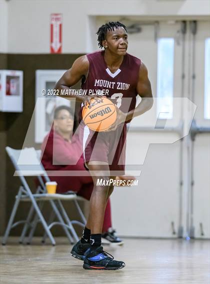 Thumbnail 2 in Living Water Christian vs Mount Zion (Isaac Levy Veterans Day Tournament) photogallery.