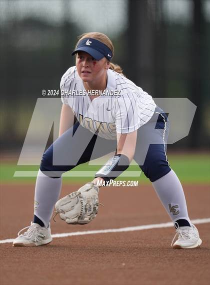 Thumbnail 2 in Lake Creek vs. A&M Consolidated (UIL Softball 5A Region III Quarterfinal) photogallery.