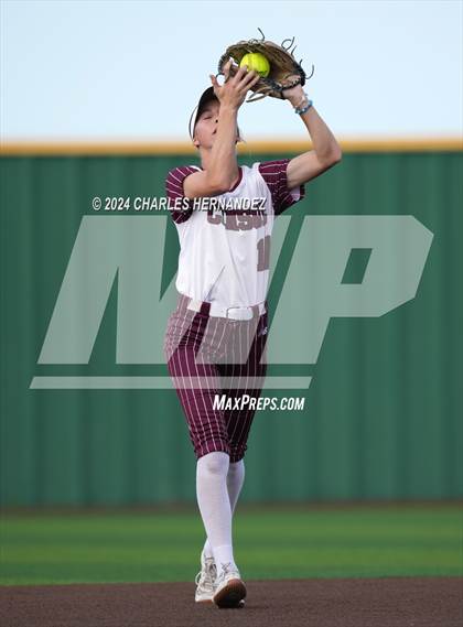 Thumbnail 3 in Lake Creek vs. A&M Consolidated (UIL Softball 5A Region III Quarterfinal) photogallery.