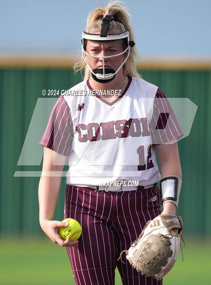 Thumbnail 3 in Lake Creek vs. A&M Consolidated (UIL Softball 5A Region III Quarterfinal) photogallery.