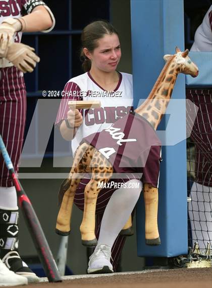Thumbnail 3 in Lake Creek vs. A&M Consolidated (UIL Softball 5A Region III Quarterfinal) photogallery.