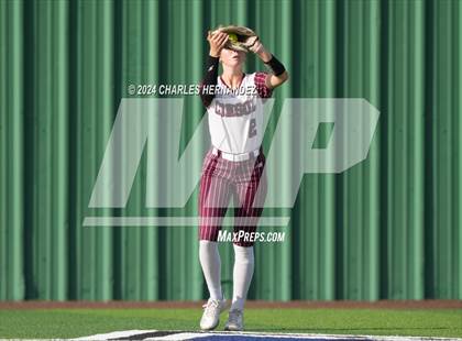Thumbnail 3 in Lake Creek vs. A&M Consolidated (UIL Softball 5A Region III Quarterfinal) photogallery.