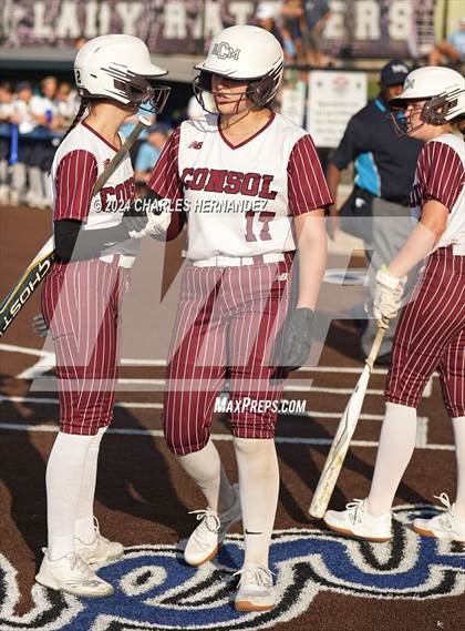 Thumbnail 2 in Lake Creek vs. A&M Consolidated (UIL Softball 5A Region III Quarterfinal) photogallery.
