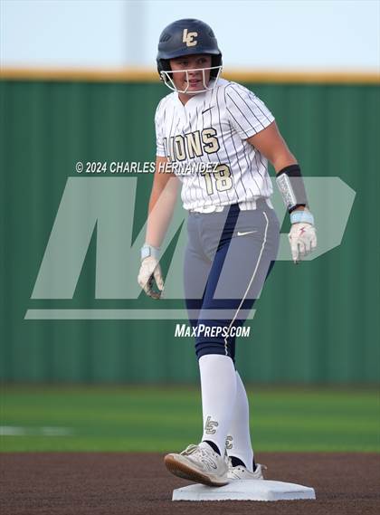 Thumbnail 2 in Lake Creek vs. A&M Consolidated (UIL Softball 5A Region III Quarterfinal) photogallery.