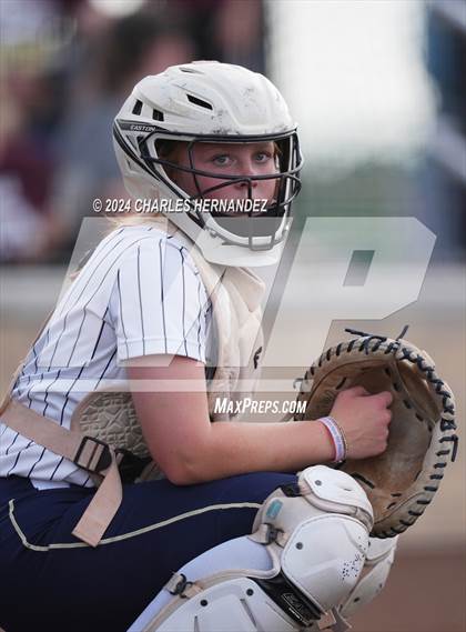 Thumbnail 2 in Lake Creek vs. A&M Consolidated (UIL Softball 5A Region III Quarterfinal) photogallery.