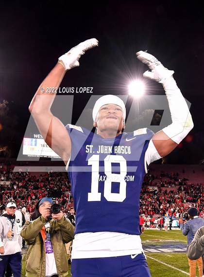 Thumbnail 2 in St. John Bosco vs. Mater Dei (CIF SS DIV 1 Championship Final) photogallery.