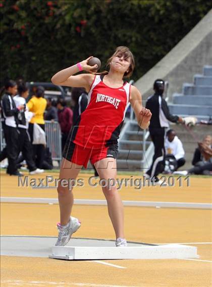 Thumbnail 1 in CIF NCS Masters Track & Field Championships (Girls Shot Put) photogallery.