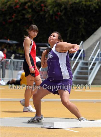 Thumbnail 1 in CIF NCS Masters Track & Field Championships (Girls Shot Put) photogallery.