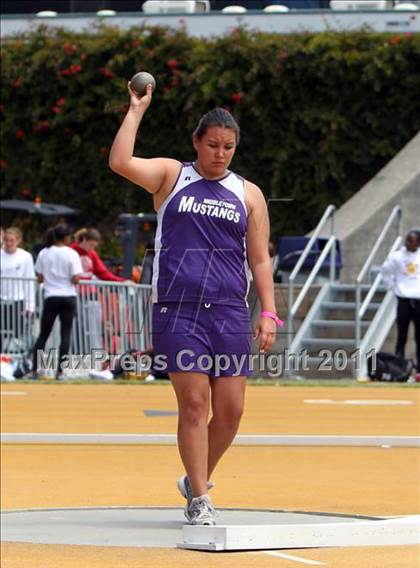 Thumbnail 3 in CIF NCS Masters Track & Field Championships (Girls Shot Put) photogallery.