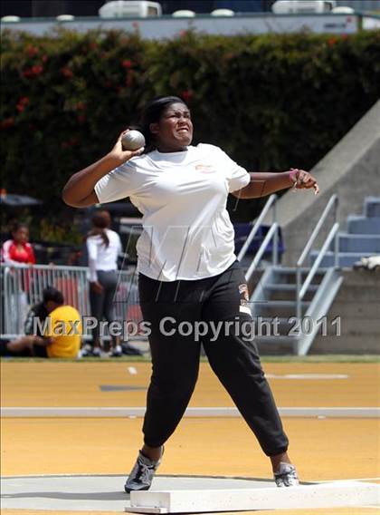 Thumbnail 1 in CIF NCS Masters Track & Field Championships (Girls Shot Put) photogallery.