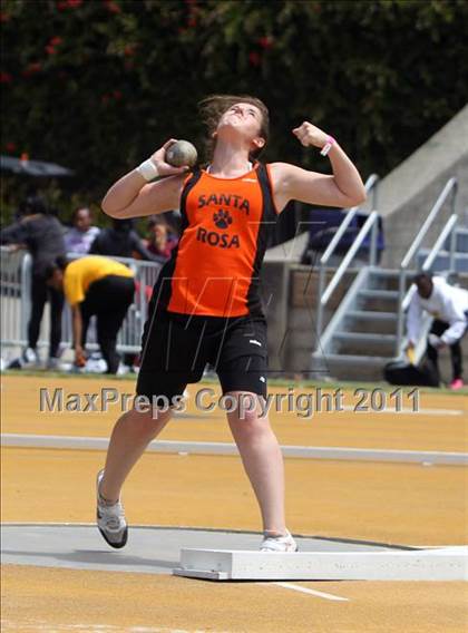 Thumbnail 2 in CIF NCS Masters Track & Field Championships (Girls Shot Put) photogallery.