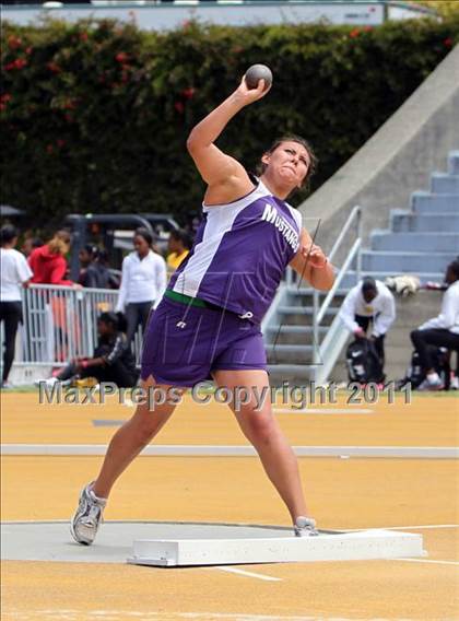 Thumbnail 3 in CIF NCS Masters Track & Field Championships (Girls Shot Put) photogallery.