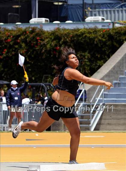 Thumbnail 1 in CIF NCS Masters Track & Field Championships (Girls Shot Put) photogallery.