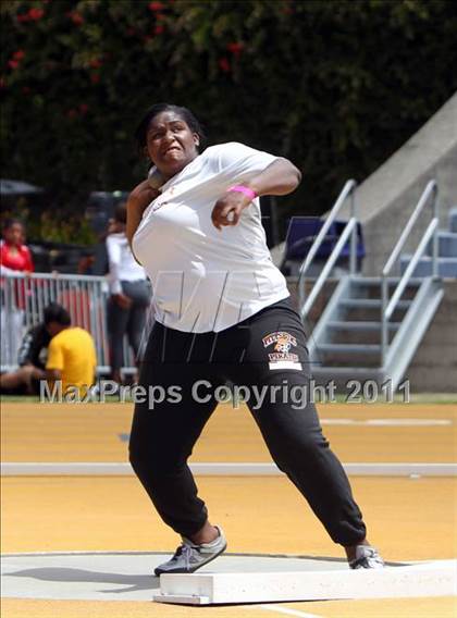 Thumbnail 3 in CIF NCS Masters Track & Field Championships (Girls Shot Put) photogallery.