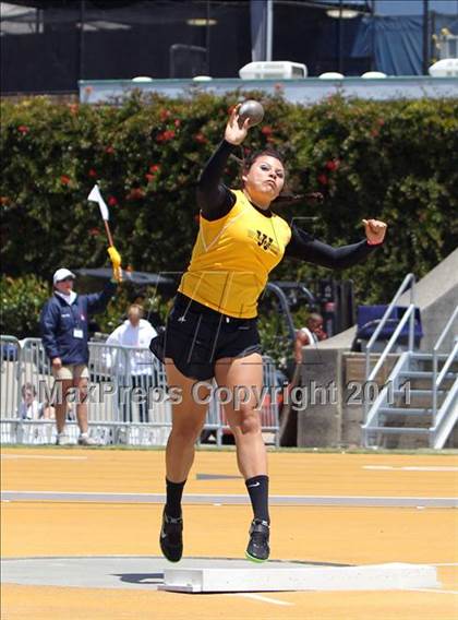 Thumbnail 3 in CIF NCS Masters Track & Field Championships (Girls Shot Put) photogallery.