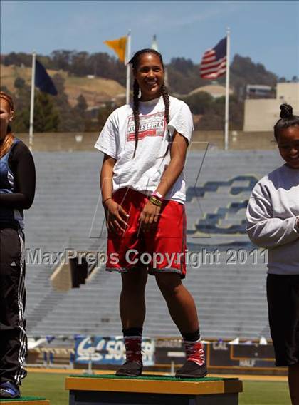 Thumbnail 3 in CIF NCS Masters Track & Field Championships (Girls Shot Put) photogallery.