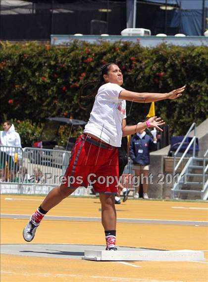 Thumbnail 1 in CIF NCS Masters Track & Field Championships (Girls Shot Put) photogallery.