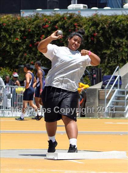 Thumbnail 3 in CIF NCS Masters Track & Field Championships (Girls Shot Put) photogallery.