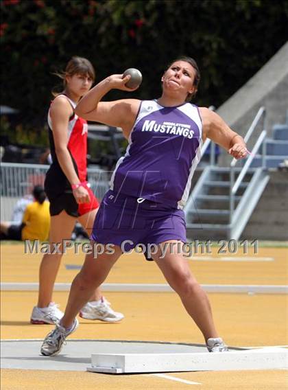 Thumbnail 2 in CIF NCS Masters Track & Field Championships (Girls Shot Put) photogallery.