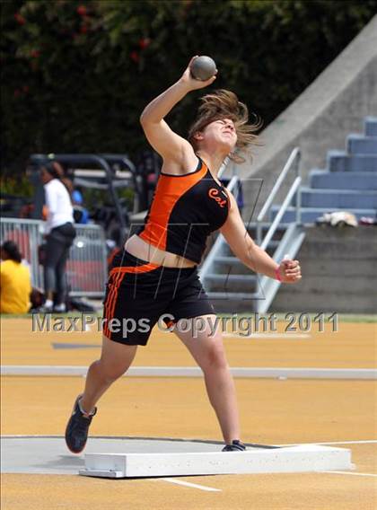 Thumbnail 3 in CIF NCS Masters Track & Field Championships (Girls Shot Put) photogallery.