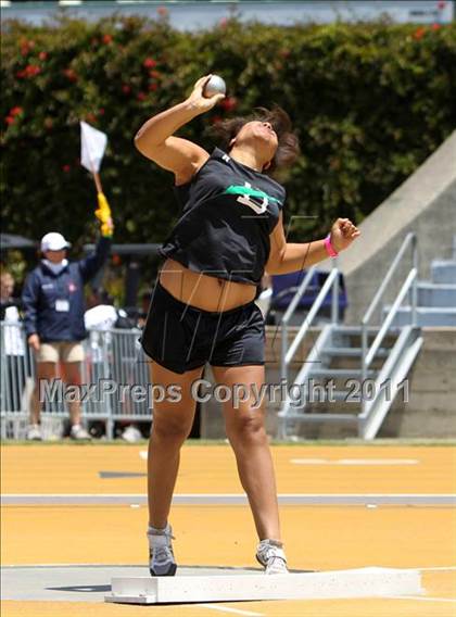 Thumbnail 3 in CIF NCS Masters Track & Field Championships (Girls Shot Put) photogallery.