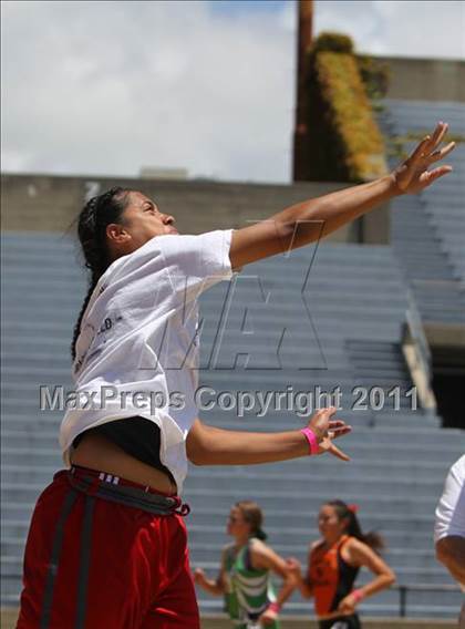 Thumbnail 2 in CIF NCS Masters Track & Field Championships (Girls Shot Put) photogallery.