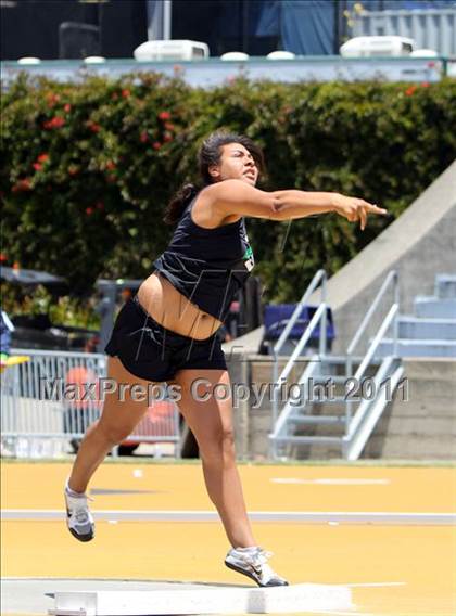 Thumbnail 1 in CIF NCS Masters Track & Field Championships (Girls Shot Put) photogallery.