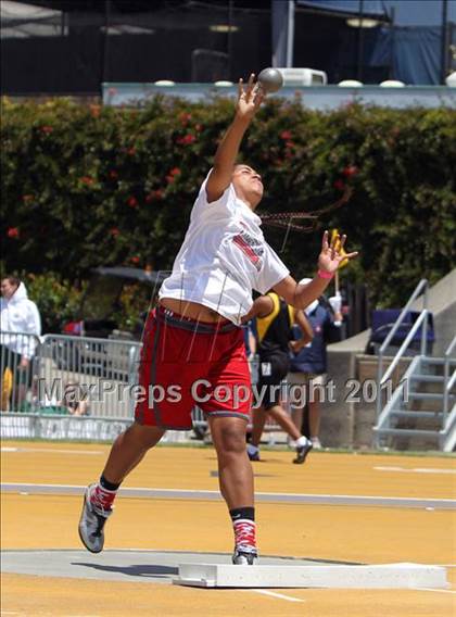 Thumbnail 3 in CIF NCS Masters Track & Field Championships (Girls Shot Put) photogallery.