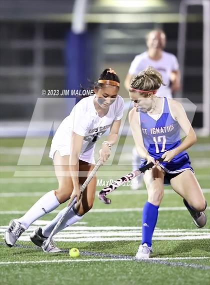 Thumbnail 2 in Los Gatos vs. St. Ignatius College Preparatory (CIFCCS Championship) photogallery.