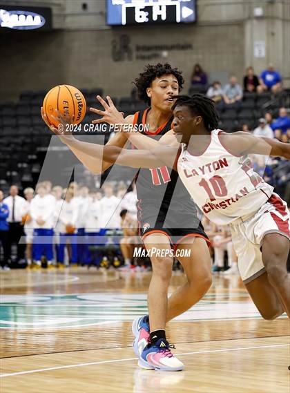 Thumbnail 1 in Layton Christian Academy vs. Murray (UHSAA 4A Quarterfinals) photogallery.