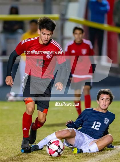Thumbnail 3 in East Mecklenburg vs Hoke County (NCHSAA 4A First Round Playoff) photogallery.