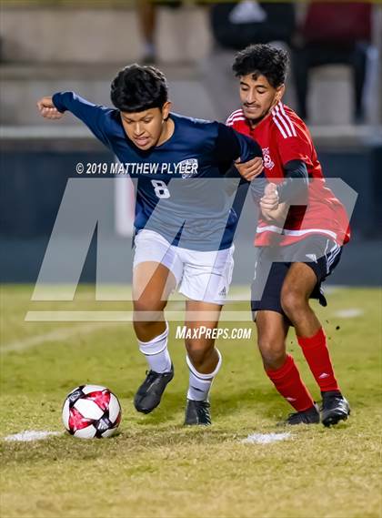 Thumbnail 3 in East Mecklenburg vs Hoke County (NCHSAA 4A First Round Playoff) photogallery.