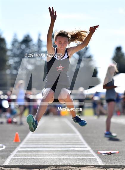 Thumbnail 3 in Section 6 Class A Track and Field Championships (Girls) photogallery.