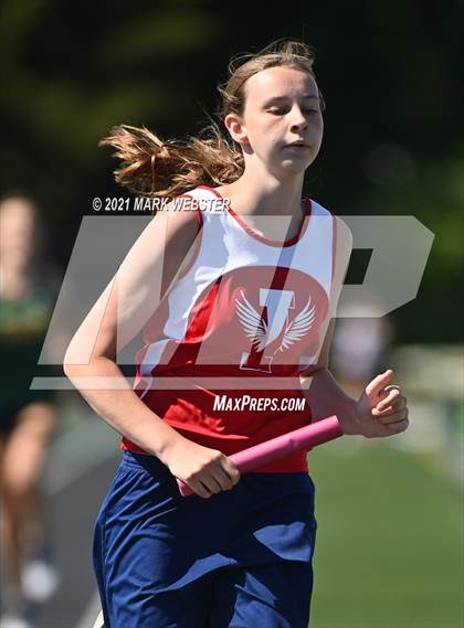 Thumbnail 3 in Section 6 Class A Track and Field Championships (Girls) photogallery.