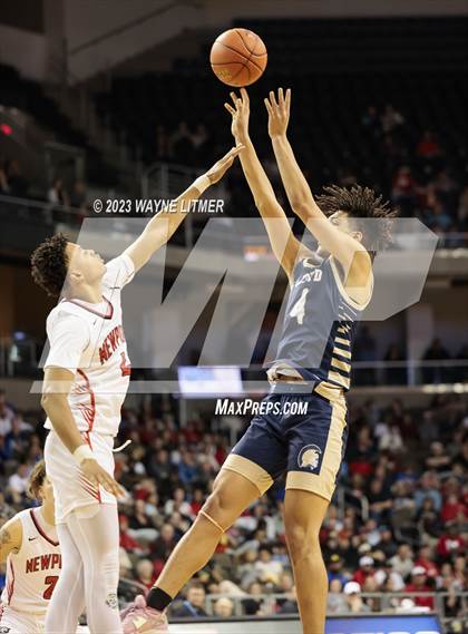 Thumbnail 3 in Lloyd Memorial vs Newport (2023 9th Region Boys Basketball Tournament) photogallery.