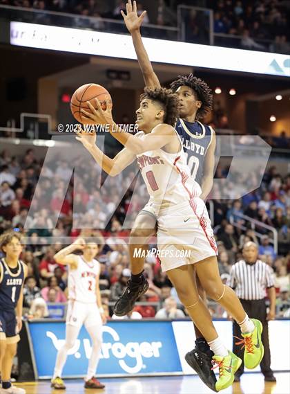 Thumbnail 3 in Lloyd Memorial vs Newport (2023 9th Region Boys Basketball Tournament) photogallery.