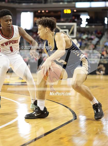 Thumbnail 1 in Lloyd Memorial vs Newport (2023 9th Region Boys Basketball Tournament) photogallery.