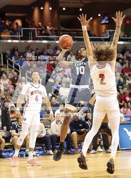 Thumbnail 3 in Lloyd Memorial vs Newport (2023 9th Region Boys Basketball Tournament) photogallery.