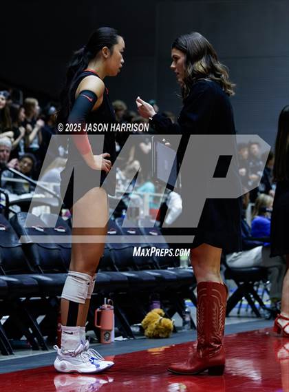 Thumbnail 3 in Cedar Park vs. Argyle (UIL 5A D1 Volleyball Final) photogallery.