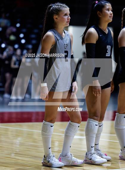 Thumbnail 3 in Cedar Park vs. Argyle (UIL 5A D1 Volleyball Final) photogallery.