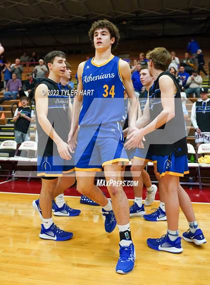 Thumbnail 2 in Monrovia vs. Crawfordsville (IHSAA 3A Sectional First Round) photogallery.
